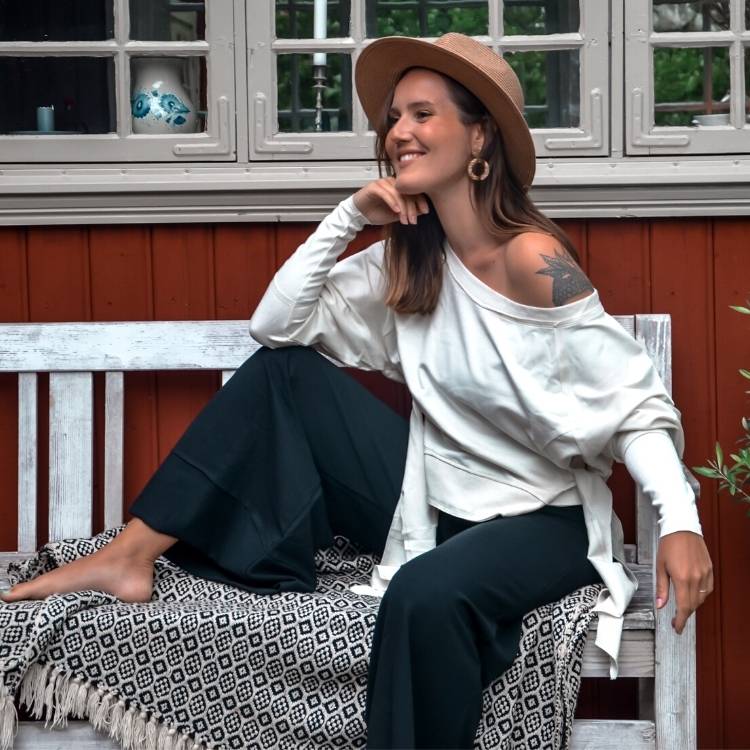 Organic Cotton Sweater Knot - Ivory-Sweater-Soul Factory-S/M-Urbanheer