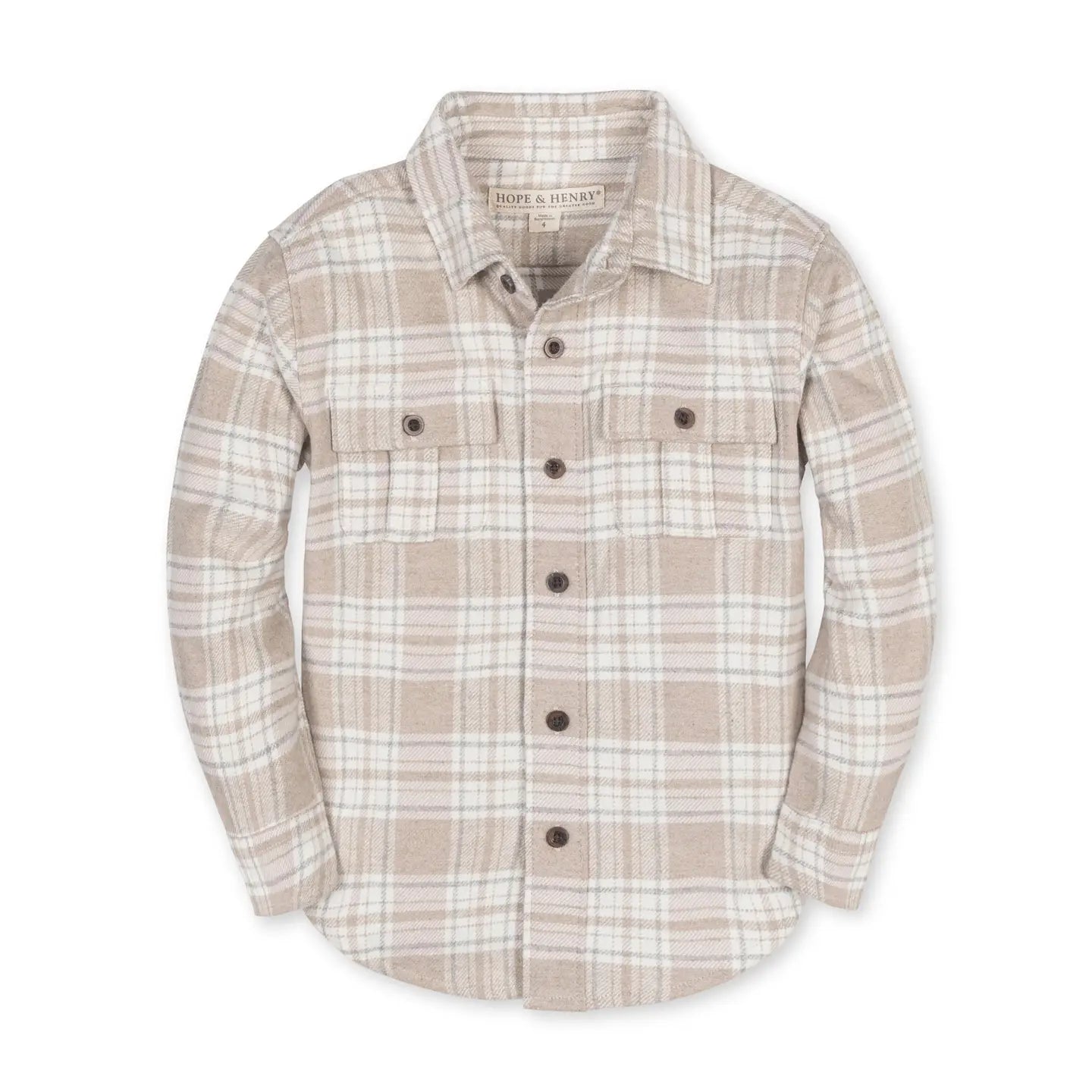 Organic Flannel Double Pocket Shirt