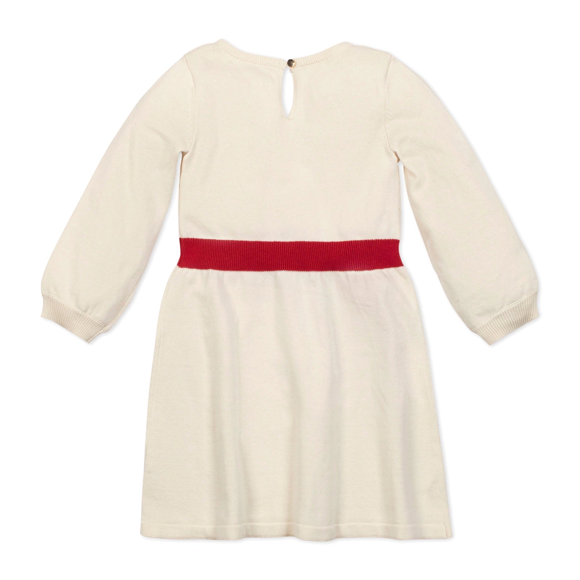 Organic Skater Sweater Dress with Bow