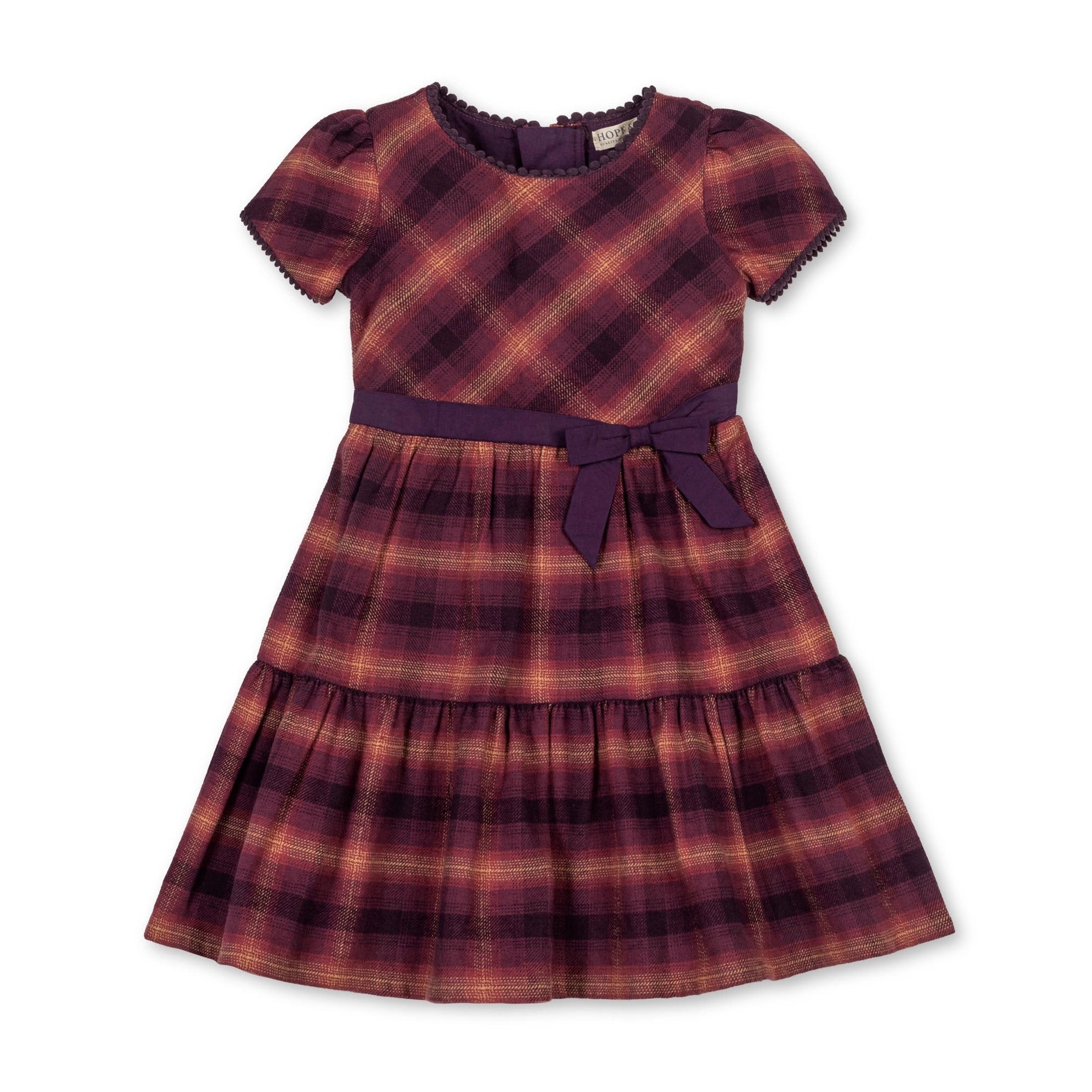 Organic Tiered Flannel Dress