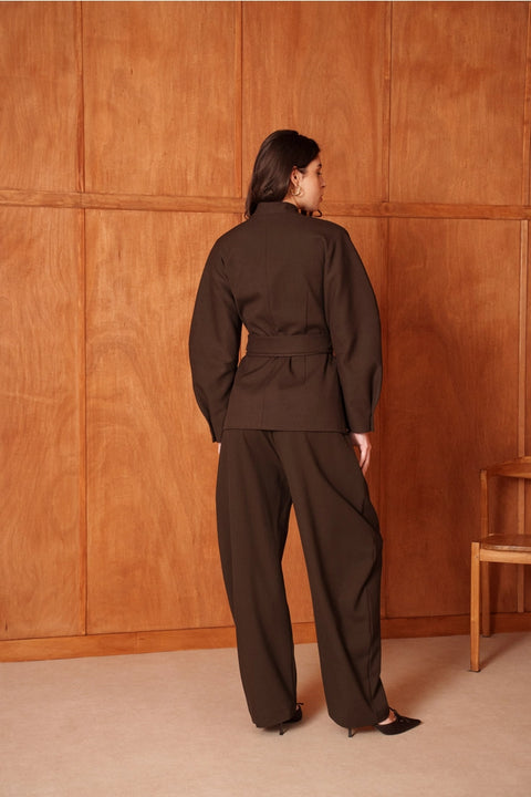 Ori Belted Kimono-Style Jacket