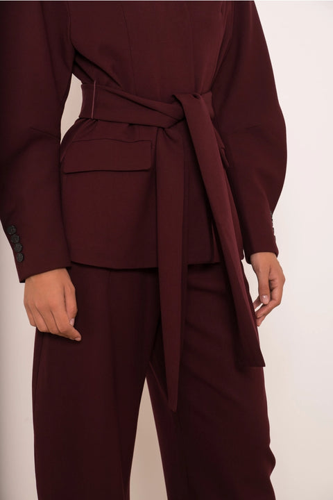Ori Belted Kimono-Style Jacket