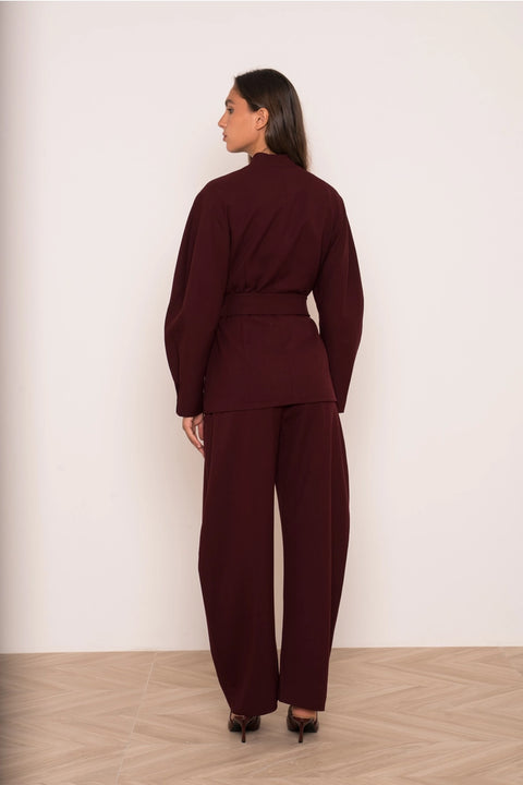 Ori Belted Kimono-Style Jacket