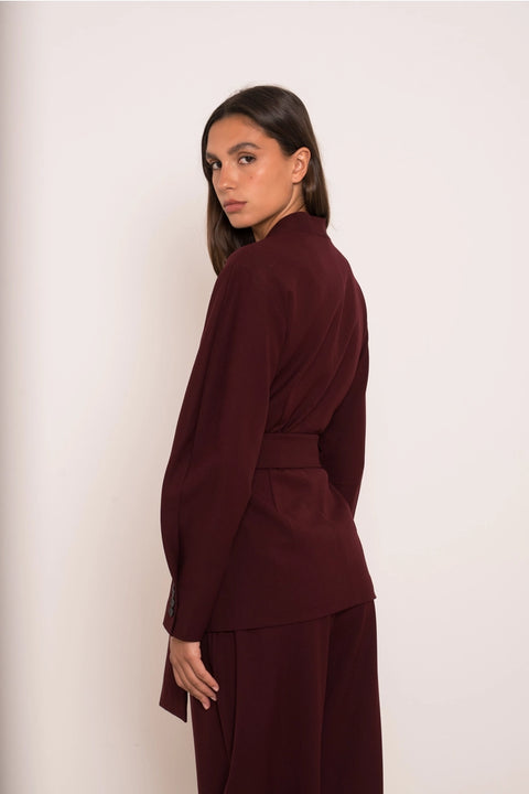 Ori Belted Kimono-Style Jacket