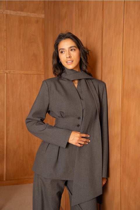 Ori Belted Peplum Jacket