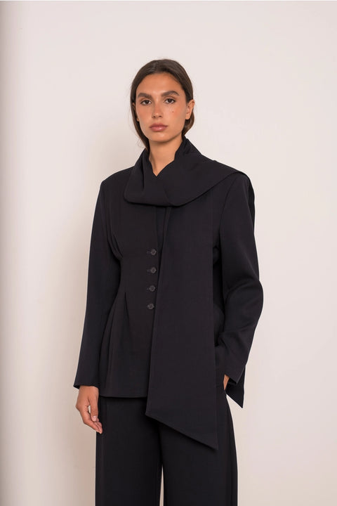 Ori Belted Peplum Jacket