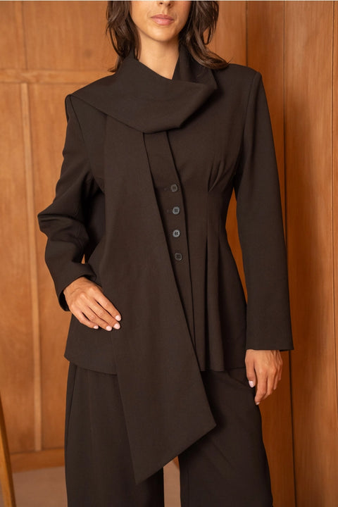 Ori Belted Peplum Jacket