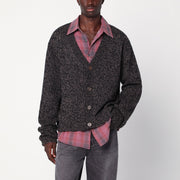 Our Legacy Brown textured wool cardigan