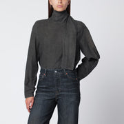 Our Legacy Dark grey cotton and wool blouse