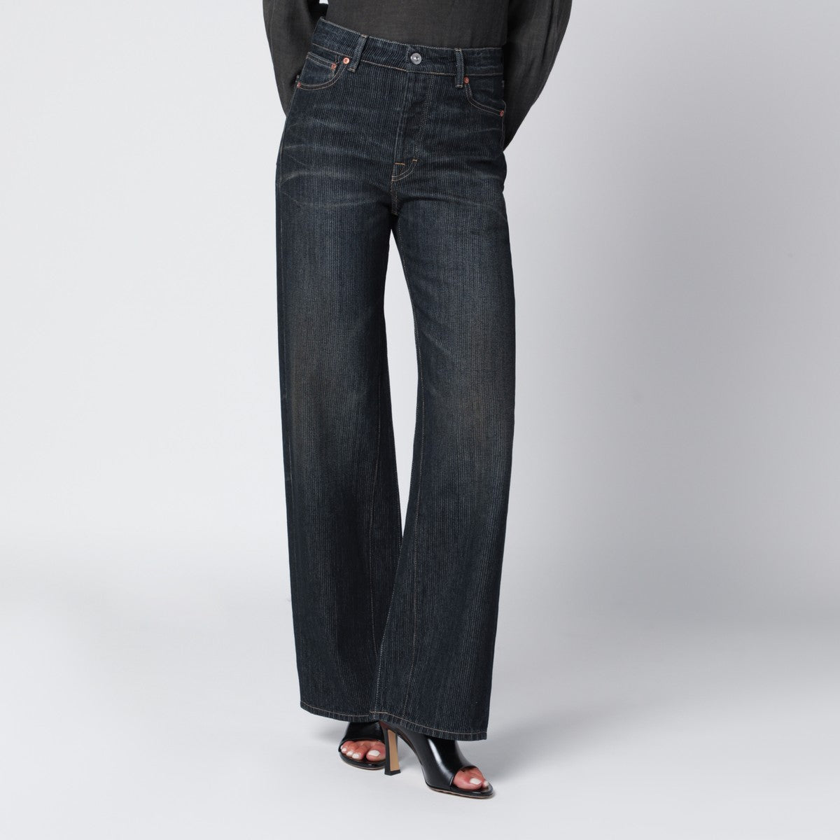 Our Legacy Indigo blue vintage-effect jeans