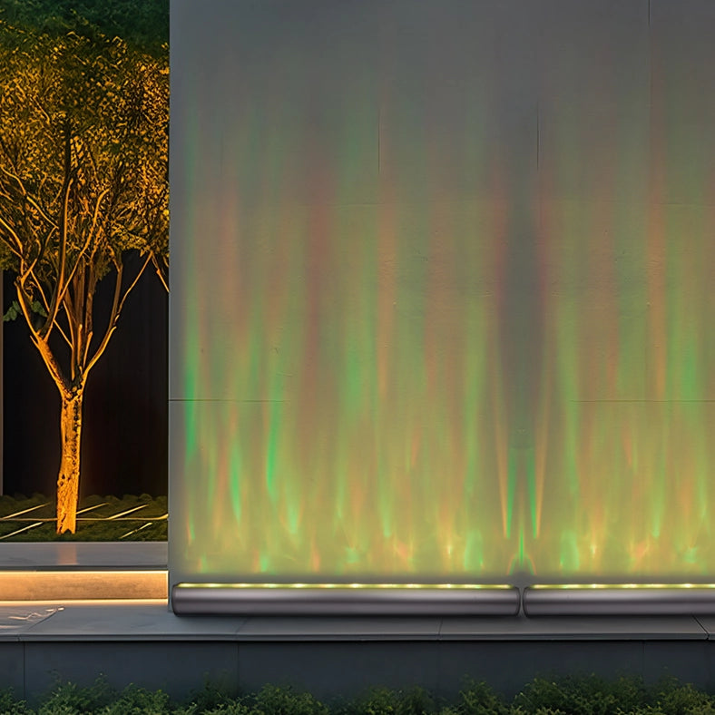 Outdoor ‎Waterproof Rgbw Ocean Wave Projection Light-Projection Light-EP Design Lab-39.5" x 4.5" x 3.5"-Silver-Urbanheer