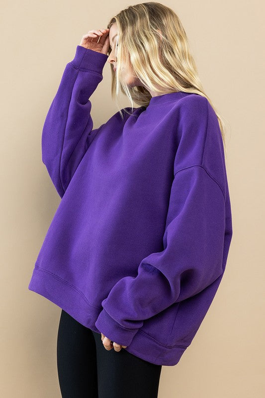Oversize Sweatshirt-Sweatshirt-TCEC-S-PURPLE-Urbanheer