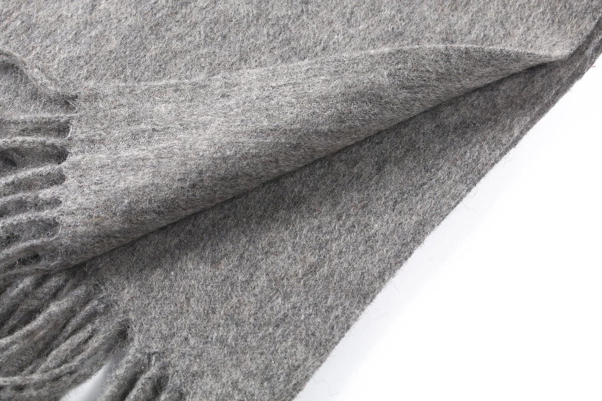 Oversized Cashmere Scarf-Scarf-Pissenlit-200cm x 70cm-Medium Grey-Urbanheer