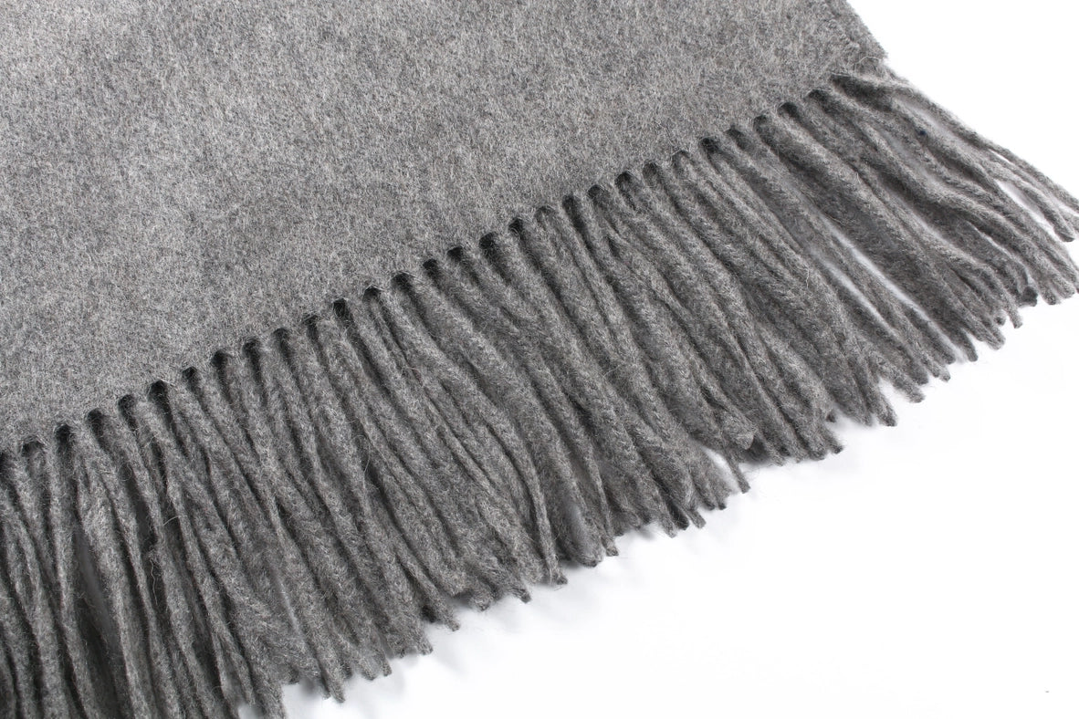 Oversized Cashmere Scarf-Scarf-Pissenlit-200cm x 70cm-Medium Grey-Urbanheer