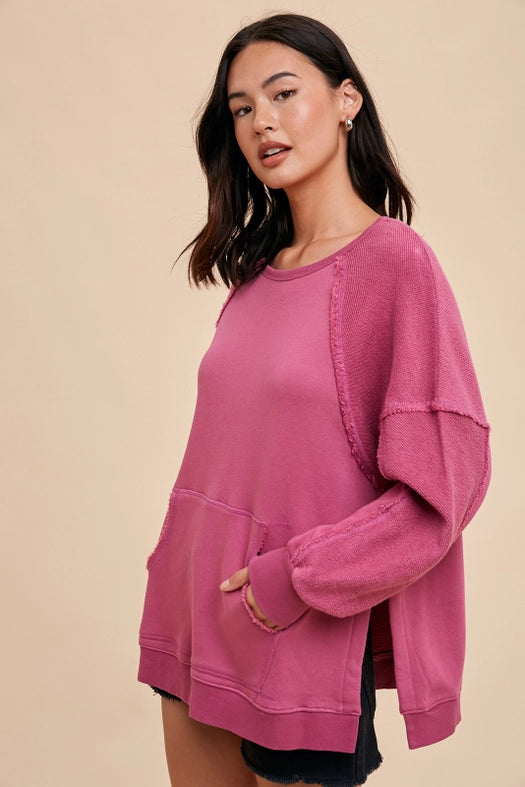Oversized French Terry Pullover MULBERRY-Pullover-In Loom-S-Urbanheer