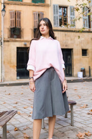 Oversized Short-Sleeve Sweater-Sweater-Cecile Wang-Yellow-Urbanheer