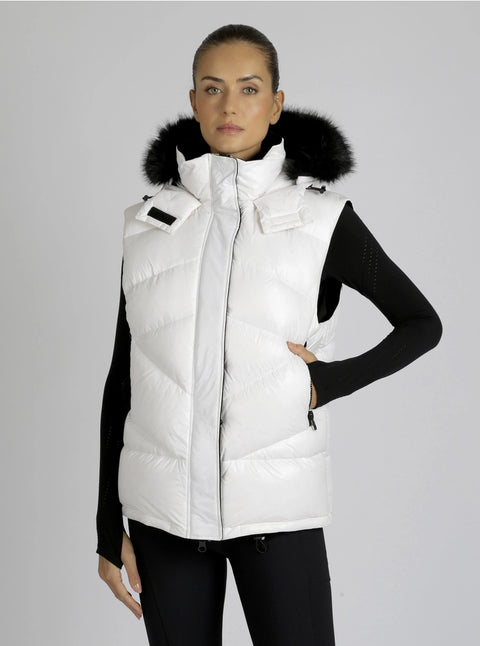 Oversized Super Blanc Puffer Down Filled Vest
