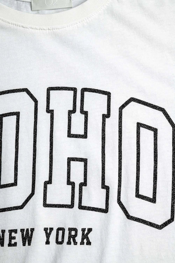 Oversized White T-Shirt with Soho New York At the Front-T-Shirt-Q2-One Size-White-Urbanheer