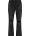 Purple P011 Knee Slit Paint Jeans