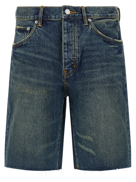 Purple P059 Vintage Mid Bermuda Shorts