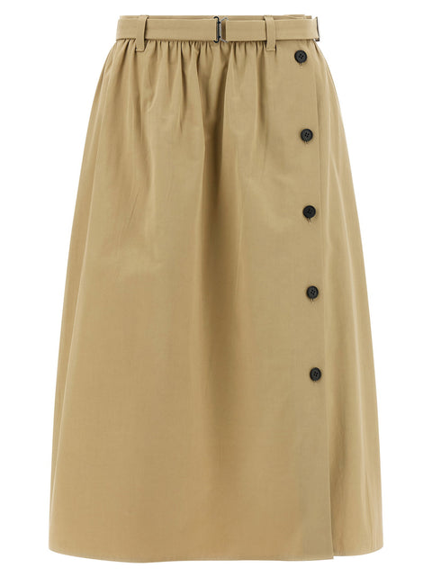 Prada Panama Old Cotton Skirt