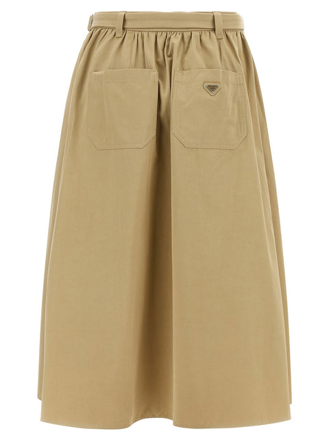 Prada Panama Old Cotton Skirt