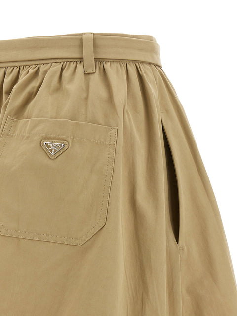 Prada Panama Old Cotton Skirt