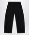 LEMAIRE Black wide-leg cotton trousers