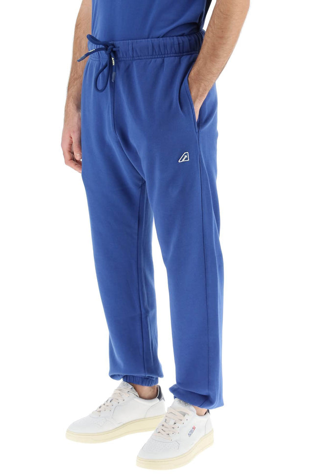 Autry Jogger Pants With Logo Patch Blue-Pants-AUTRY-XL-Urbanheer