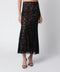 Self-Portrait SELF PORTRAIT Lace midi skirt in black