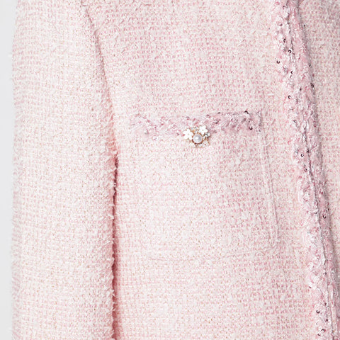 Self-Portrait SELF PORTRAIT Pink bouclé jacket