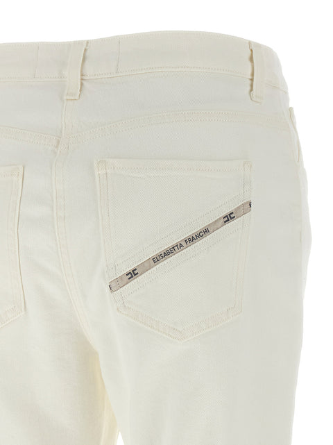 Elisabetta Franchi Jewel Padlock Jeans