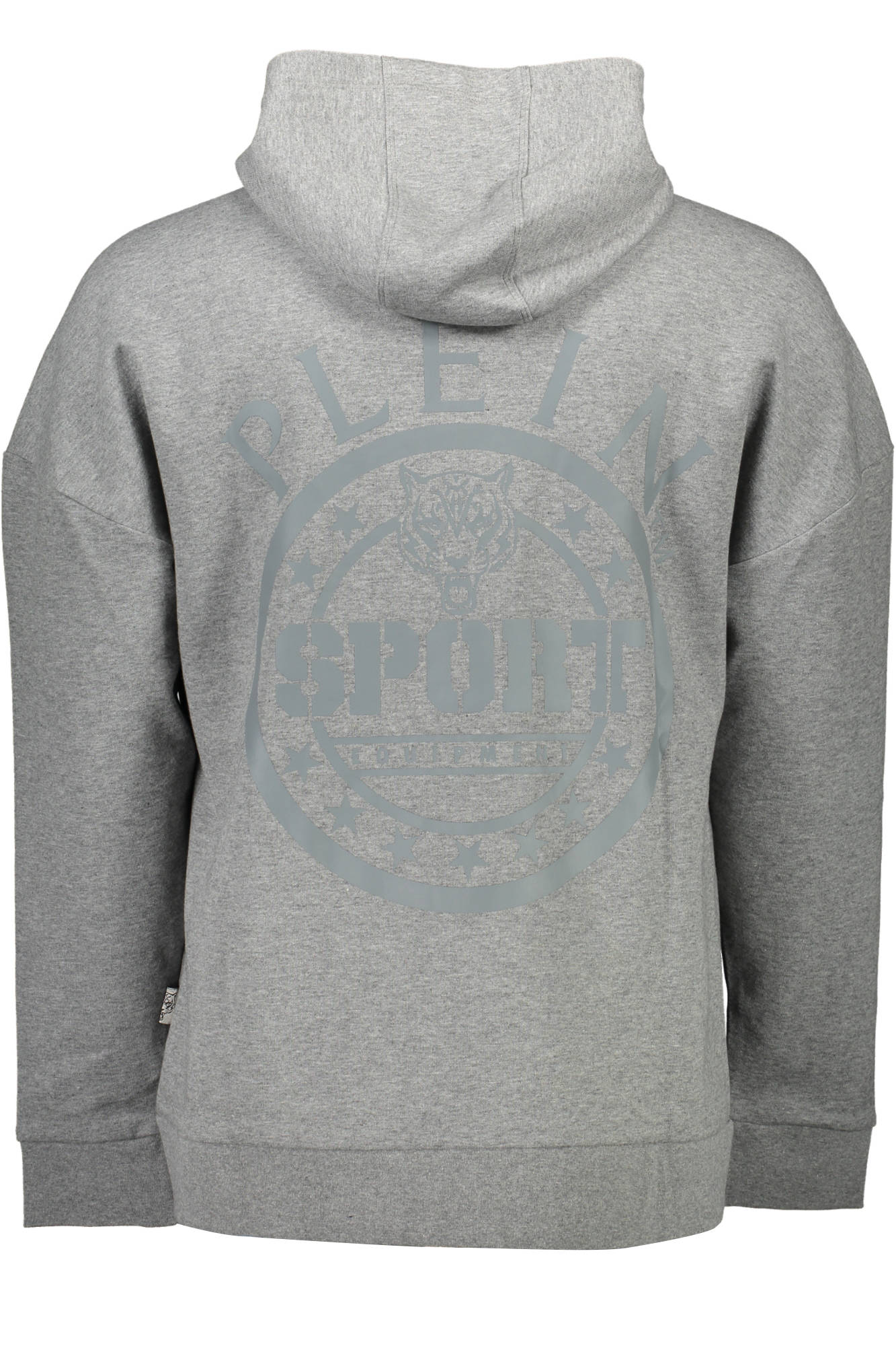 PLEIN SPORT SWEATSHIRT WITH ZIP MAN GRAY-Clothing - Men-PLEIN SPORT-Small-Urbanheer
