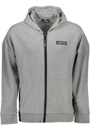 PLEIN SPORT SWEATSHIRT WITH ZIP MAN GRAY-Clothing - Men-PLEIN SPORT-Small-Urbanheer