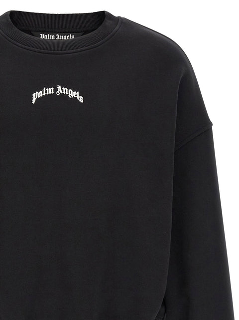 Palm Angels Back Curved Logo Sweatshirt