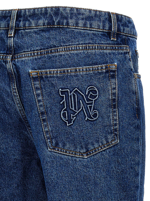 Palm Angels Lw Monogram Jeans
