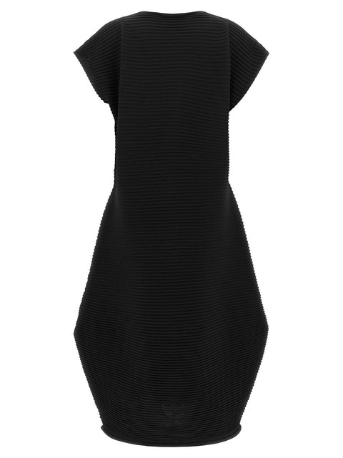 Pleats Please Issey Miyake Zig Zag Knit Dress