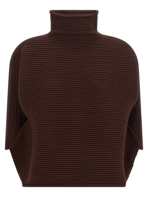 Pleats Please Issey Miyake Zig Zag Knit Blouse