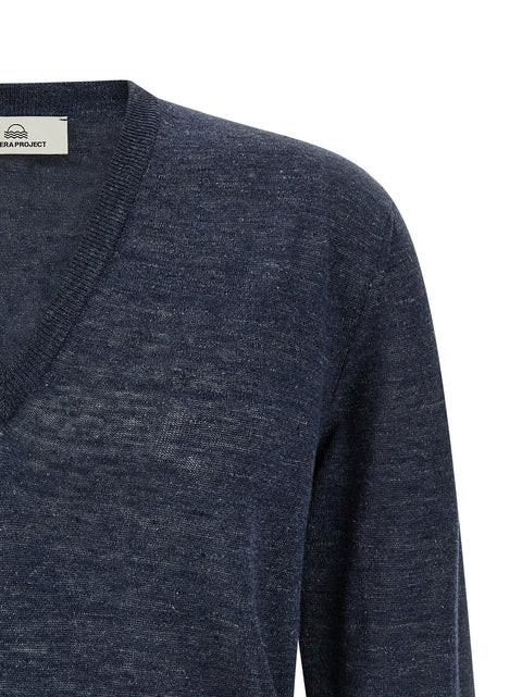 Riviera Project Linen And Silk Sweater