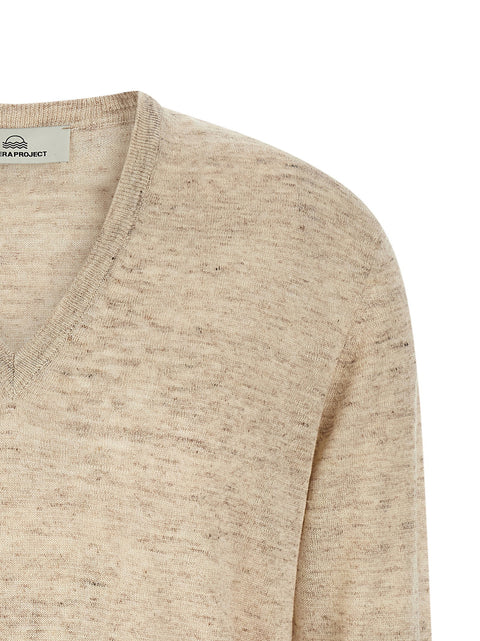 Riviera Project Linen And Silk Sweater