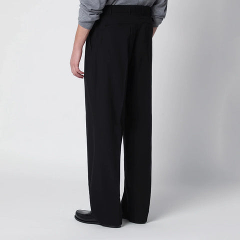 PT Torino Black wool trousers