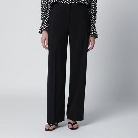 PT Torino Black wool trousers