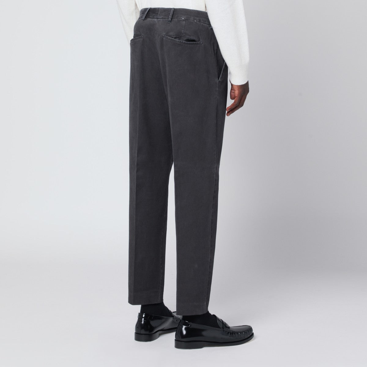 PT Torino Gray cotton trousers