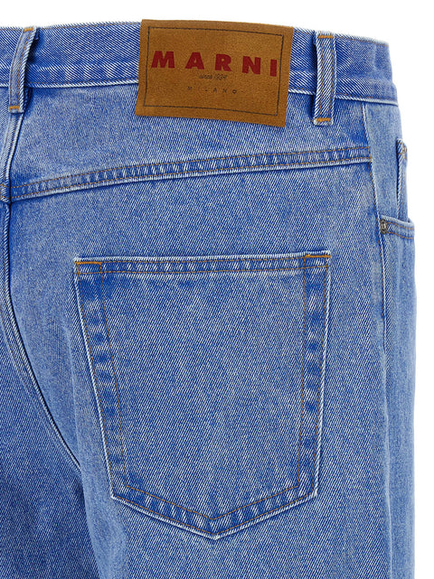 Marni Bleached Coated Jeans