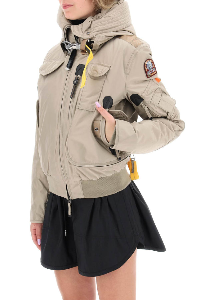 Parajumpers 'Gobi' Bomber Jacket In Oxford Nylon-Clothing - Women-Parajumpers-Beige-XS-Urbanheer