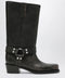 Paris Texas Black Roxy boot in brushed leather