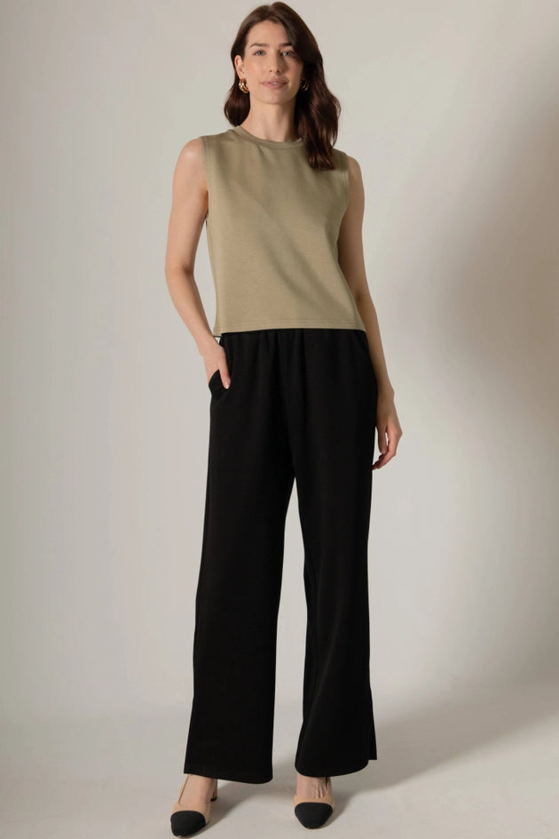 P. CILL Butter Modal Round Neck Sleeveless Top Lt. Olive-Top-P. CILL-XS-Lt. Olive-Urbanheer