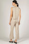 P. CILL Butter Modal Round Neck Sleeveless Top Taupe-Top-P. CILL-XS-Taupe-Urbanheer