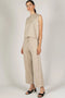 P. CILL Butter Modal Round Neck Sleeveless Top Taupe-Top-P. CILL-XS-Taupe-Urbanheer