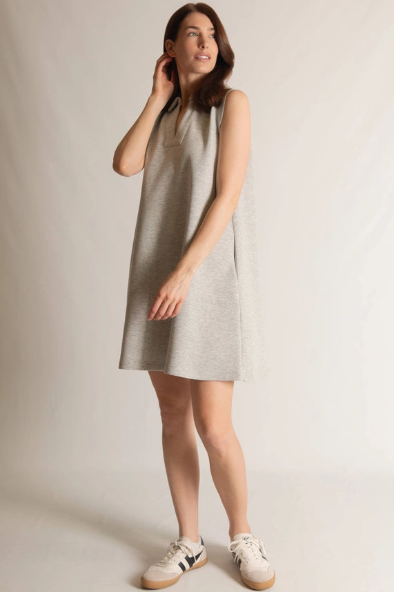 P. CILL Butter Modal Sleeveless Tennis Dress Cornflower Ivory-Dress-P. CILL-XS-Ivory-Urbanheer